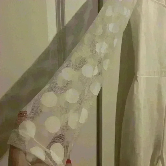 Love X Design size L white pantsuit w polka dot detailing, great for bride! NWT - Picture 6 of 12